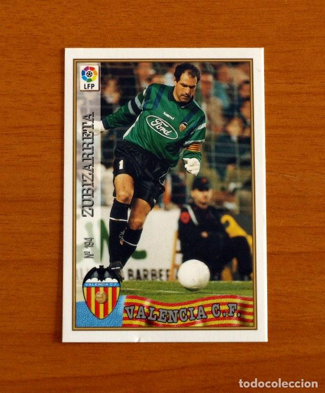 Figurine di Calcio: Valencia - N&ordm; 194 Zubizarreta - Mundicromo ficha de la Liga 1997-1998, 97-98