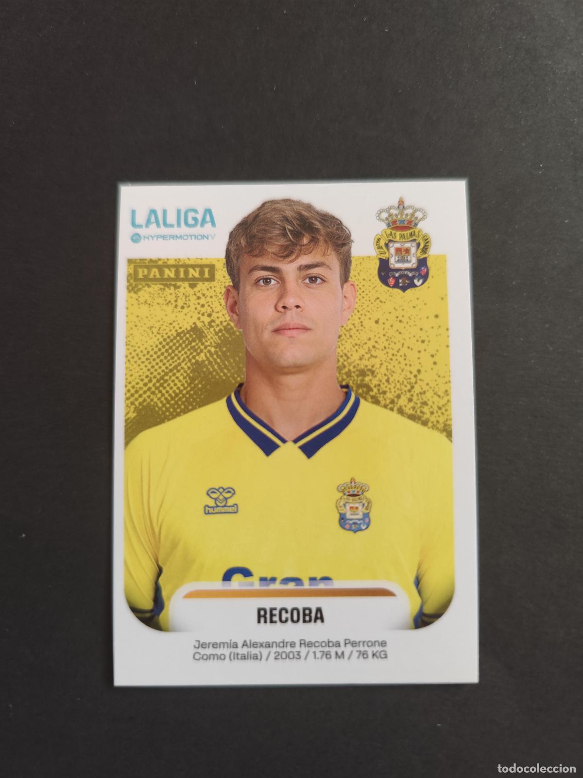 Cromos de f&uacute;tbol: 262 RECOBA LAS PALMAS SEGUNDA 2&ordf; DIVISI&Oacute;N LIGA HYPERMOTION 2025 2026 25 26 PEDIDO M&Iacute;NIMO 2&euro;