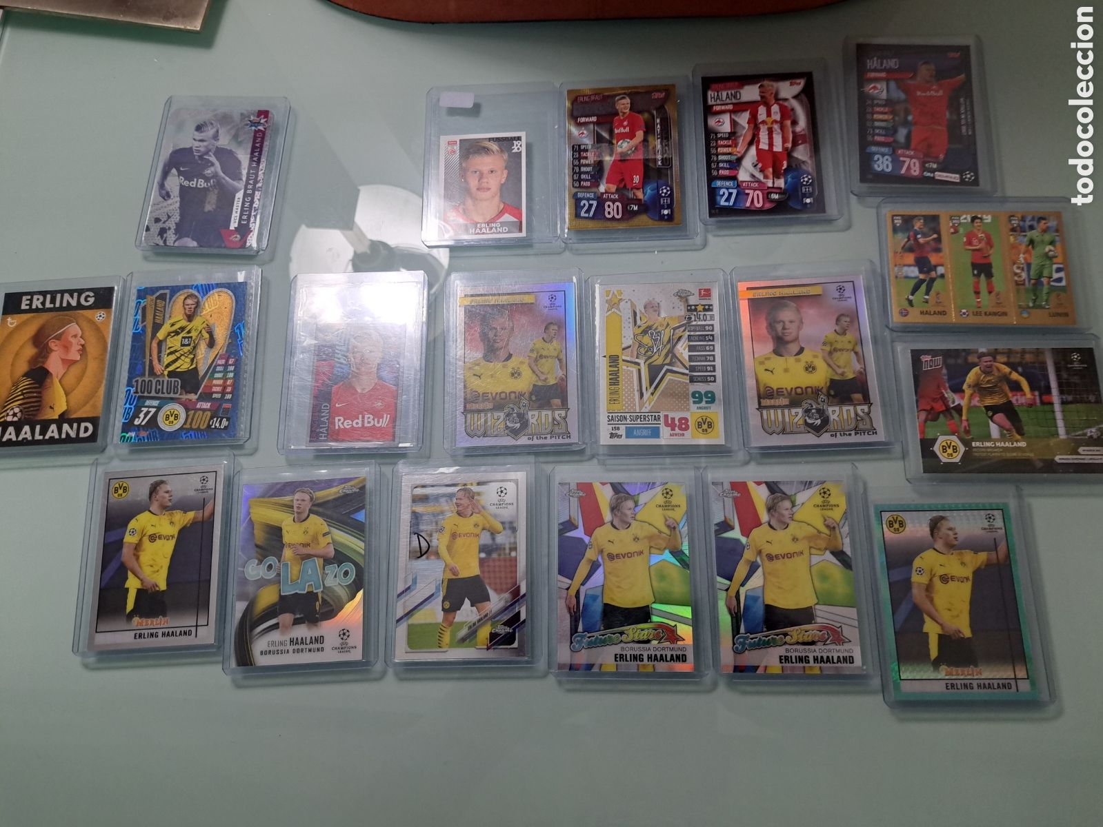 Cromos de f&uacute;tbol: Erling Haaland rookie