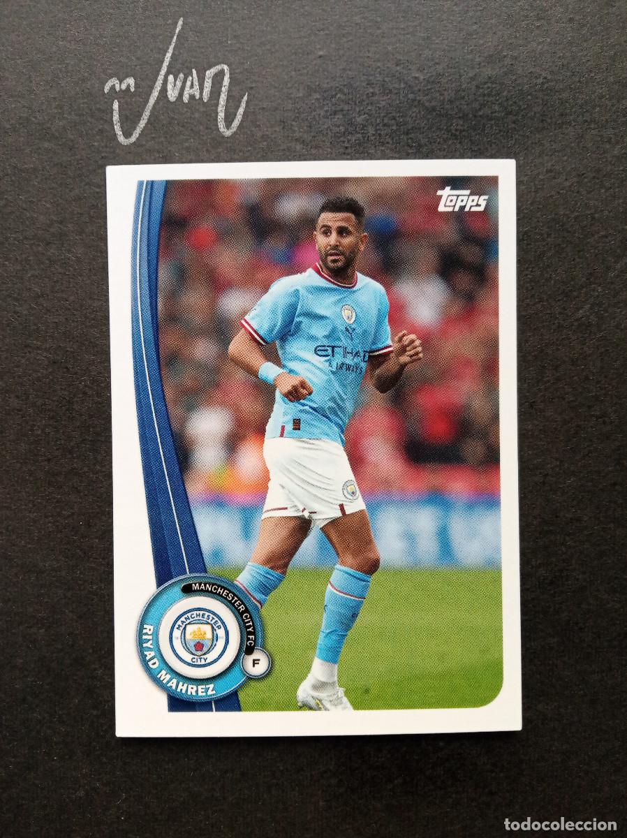 Fu&szlig;ball-Sticker: MC-18 RIYAD MAHREZ MANCHESTER CITY ARGELIA ⚽ TOPPS &reg; FAN SET 2022 2023 22 23