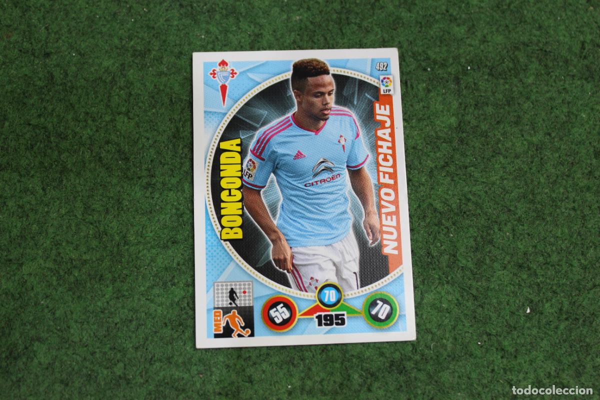 Fu&szlig;ball-Sticker: 492 BONGONDA NUEVO FICHAJE ADRENALYN XL 2014 2015 14 15 LALIGA SANTANDER
