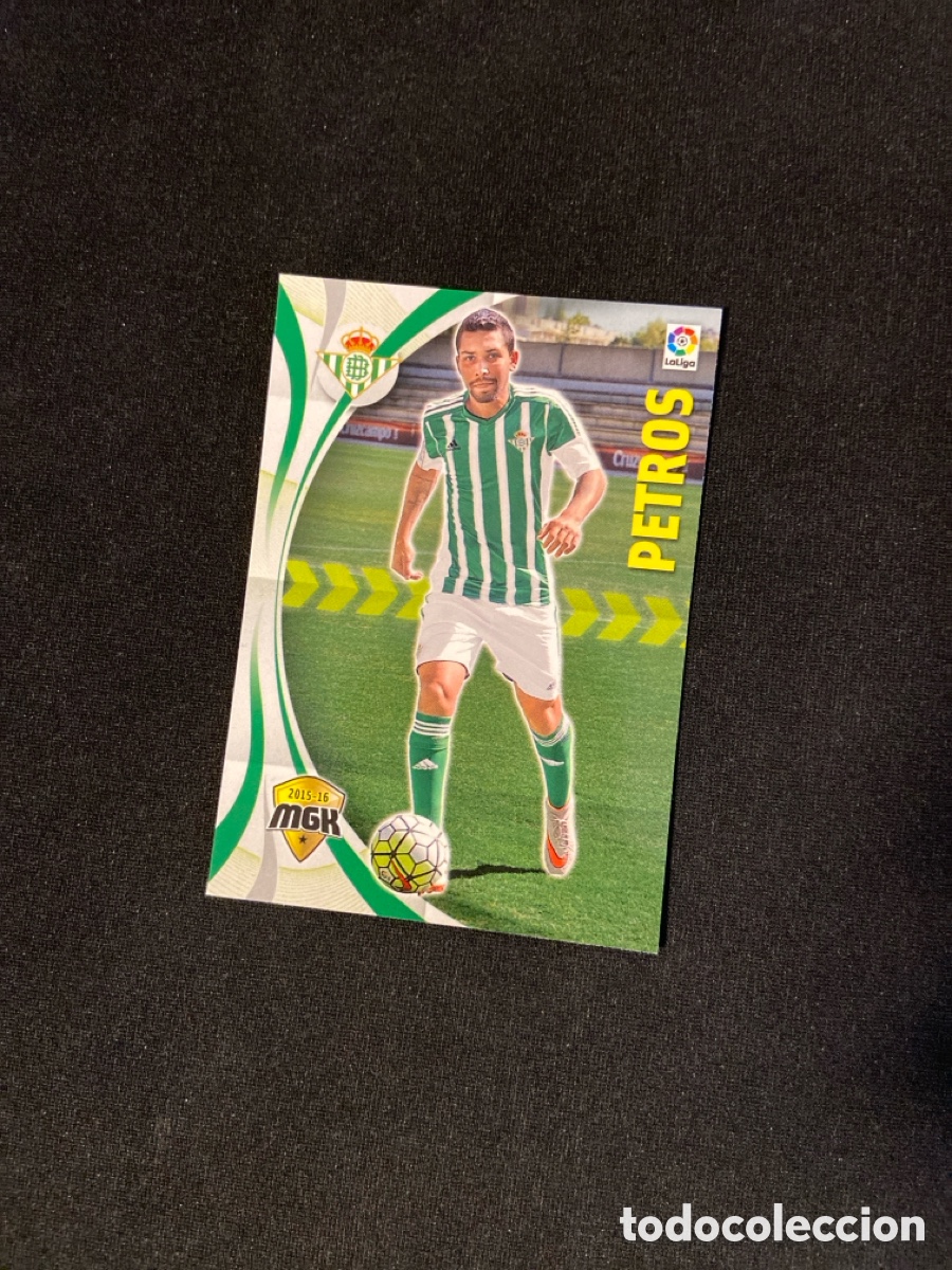 Figurine di Calcio: PETROS 98 (BETIS) PANINI MEGACRACKS 2015-2016 15 16 CROMO CARTA M-2