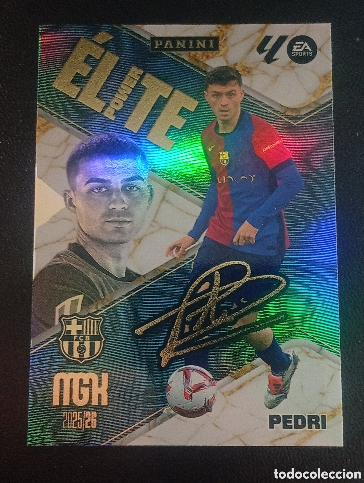 Cromos de f&uacute;tbol: P15 P 15 paralela power elite PEDRI BARCELONA ESPA&Ntilde;A SPAIN MEGACRACKS 2025 2026 25 26 CROMOS TOPPS