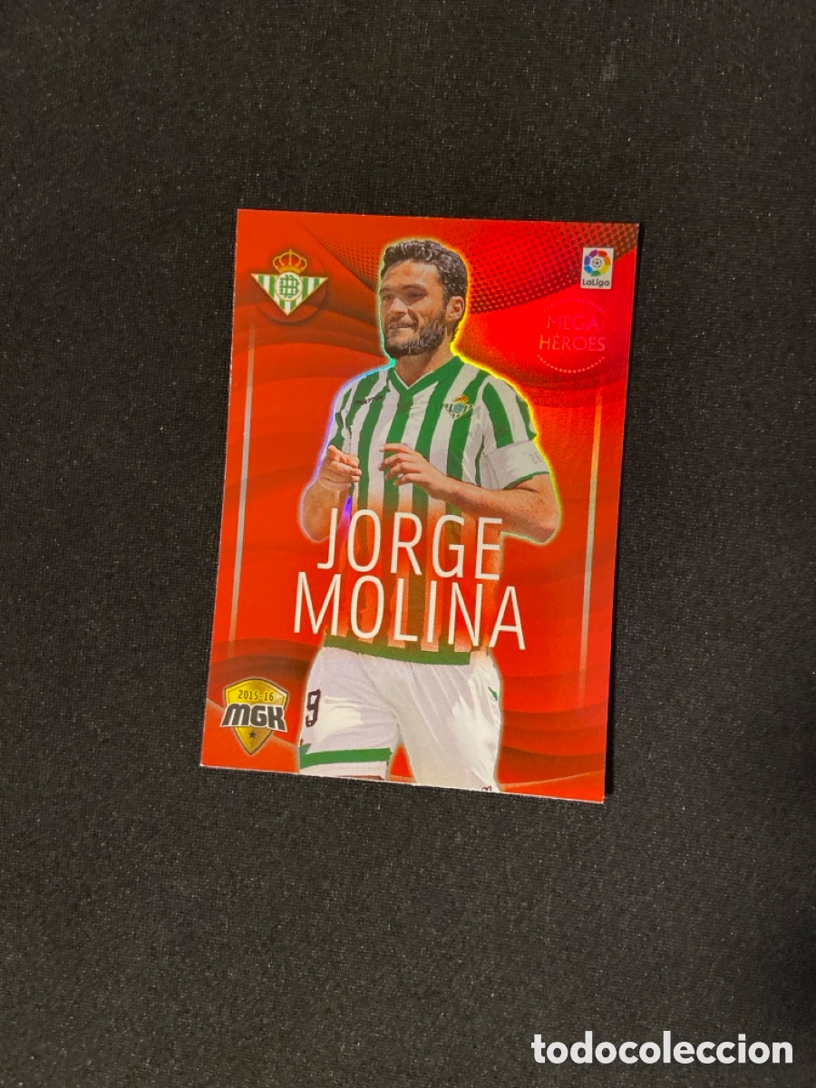 Fu&szlig;ball-Sticker: JORGE MOLINA 106 MEGA HEROES (BETIS) PANINI MEGACRACKS 2015-2016 15 16 CROMO CARTA M-2