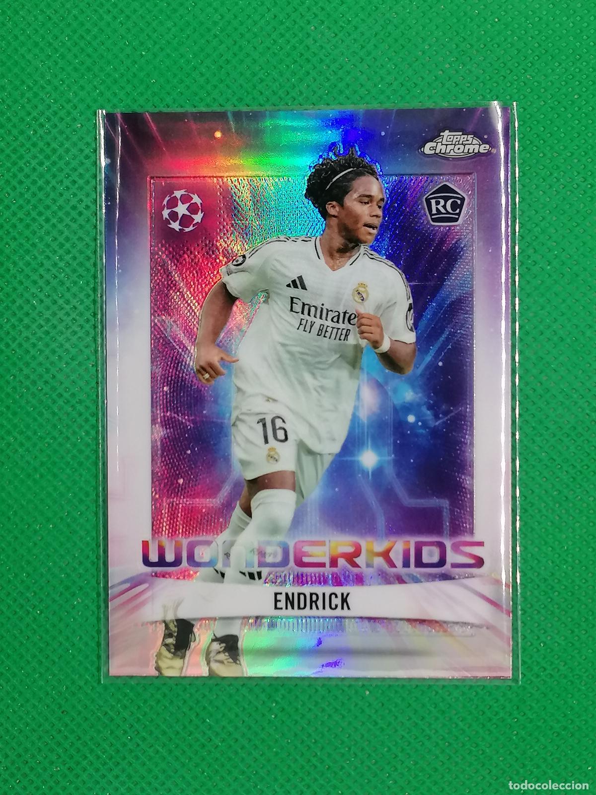 Cromos de f&uacute;tbol: WK-2 WK2 ENDRICK REAL MADRID ROOKIE WONDERKIDS ⚽ TOPPS CHROME UCC 24 25 2024 2025 ⚽