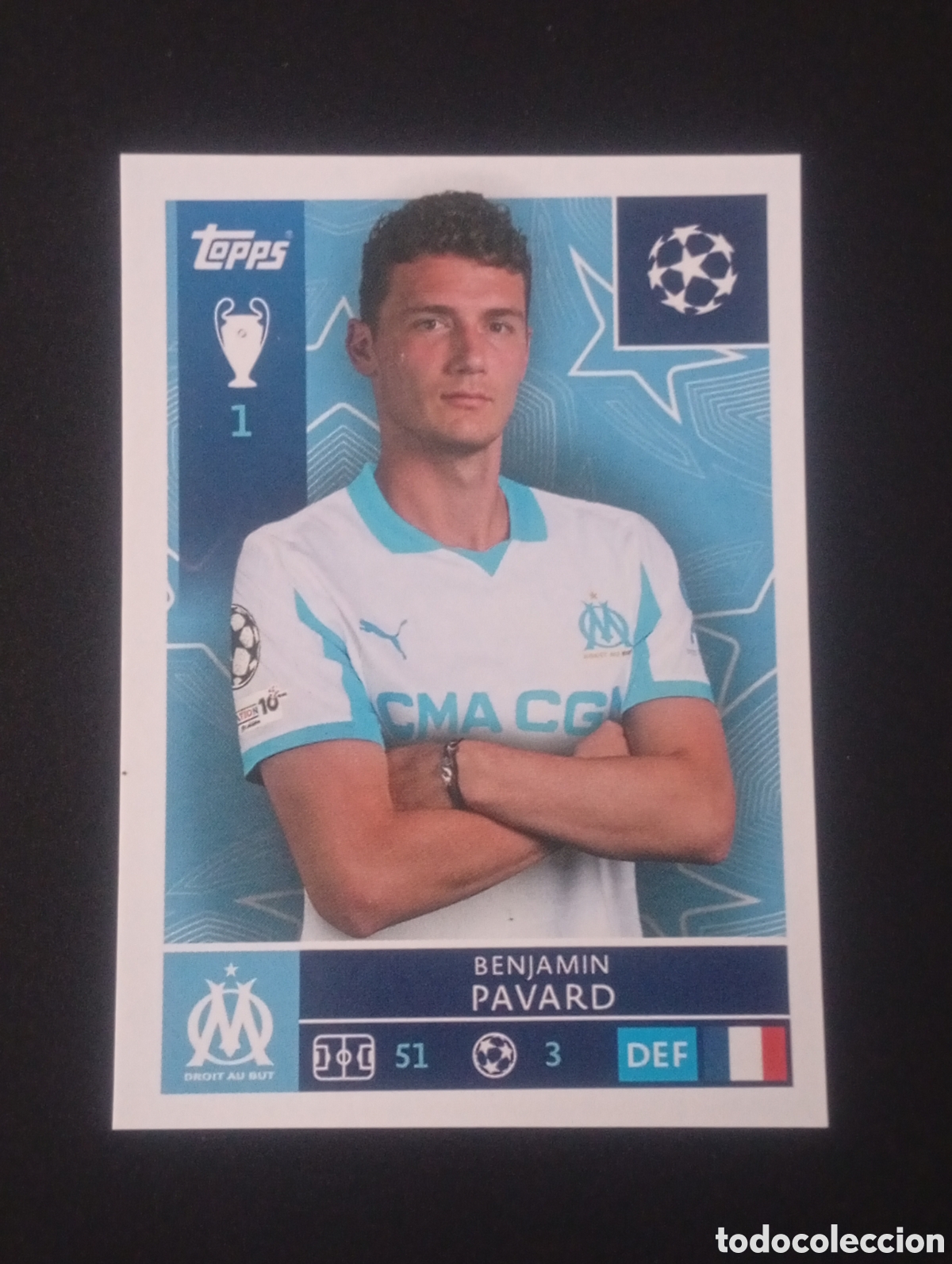 Fu&szlig;ball-Sticker: 345 PAVARD MARSELLA TOPPS UEFA CHAMPIONS LEAGUE STICKERS CROMOS 2025 2026 25 26