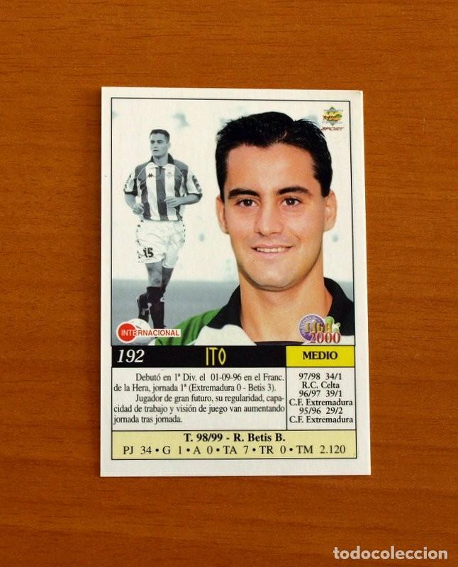 Figurine di Calcio: Real Betis - N&ordm; 192 Ito - Las Fichas de la Liga Mundicromo 1999-2000, 99-00
