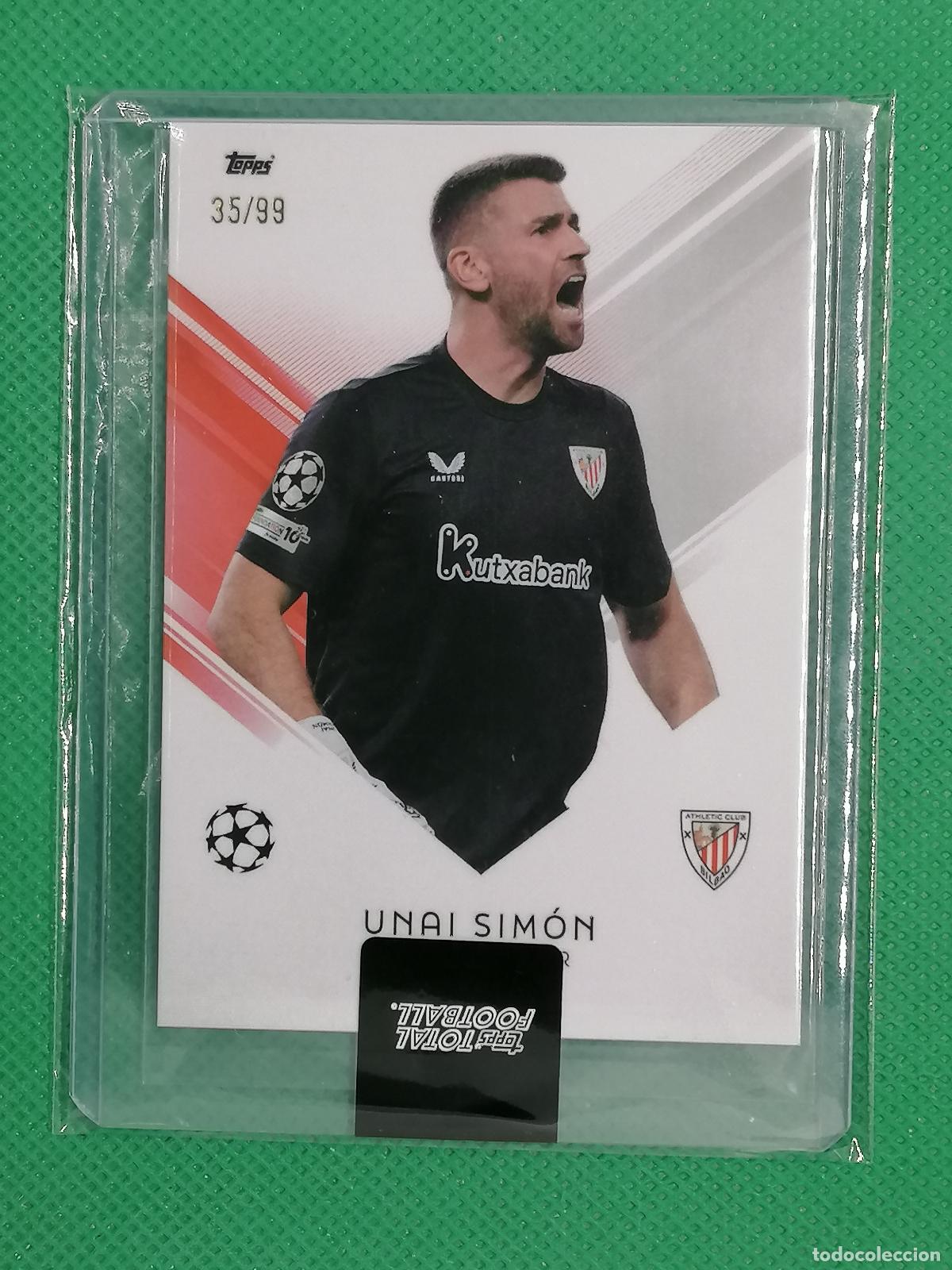Cartes &agrave; collectionner de Football: 91 UNAI SIMON ATHLETIC BILBAO BASE CARD /99 ⚽ TOPPS TOTAL FOOTBALL 25 26 2025 2026 ⚽