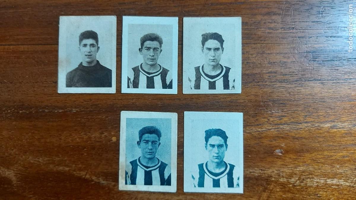 Cartes &agrave; collectionner de Football: C.D. CASTELLON - 5 CROMOS diferentes DE PAPEL DE FUMAR MI PAPEL - A&Ntilde;OS 1920s