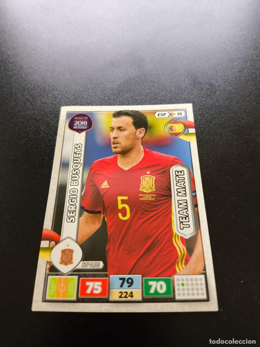 Fu&szlig;ball-Sticker: ESP 10 SERGIO BUSQUETS BARCELONA ESPA&Ntilde;A PANINI ADRENALYN ROAD TO RUSSIA 2018 MUNDIAL RUSIA NO LIGA