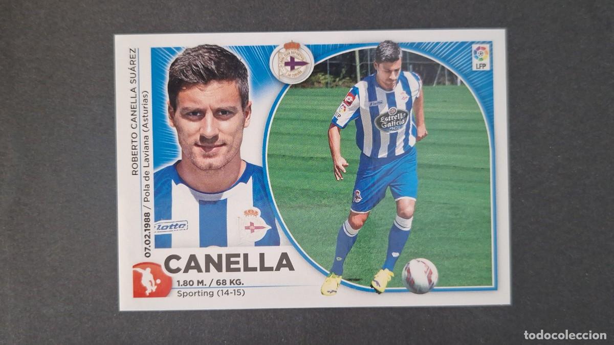 Cromos de f&uacute;tbol: L2 CANELLA DEPORTIVO DE LA CORU&Ntilde;A LIGA ESTE 2014 2015 14 15 NUNCA PEGADO SIN PEGAR
