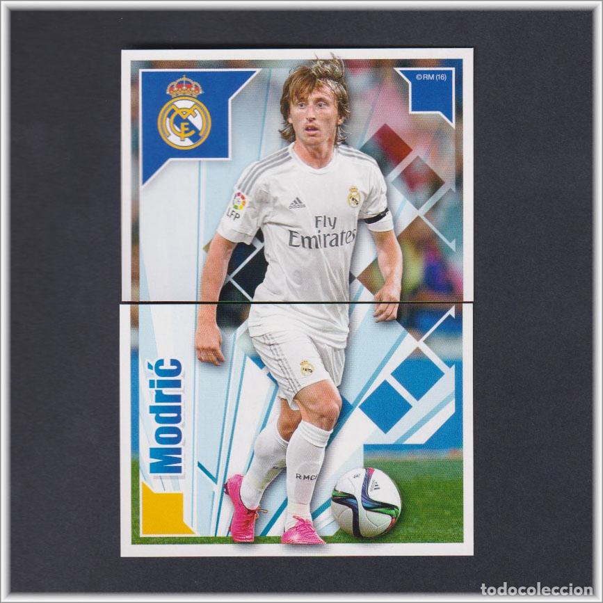 Cromos de F&uacute;tbol: COLECCI&Oacute;N OFICIAL REAL MADRID 2015 2016 15 16 PANINI MODRIC N&ordm; 131 Y 132 ALBUM LIGA F&Uacute;TBOL ESTE