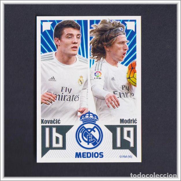 Cromos de F&uacute;tbol: COLECCI&Oacute;N OFICIAL REAL MADRID 2015 2016 15 16 PANINI KOVACIC MODRIC N&ordm; 13 ALBUM LIGA F&Uacute;TBOL ESTE