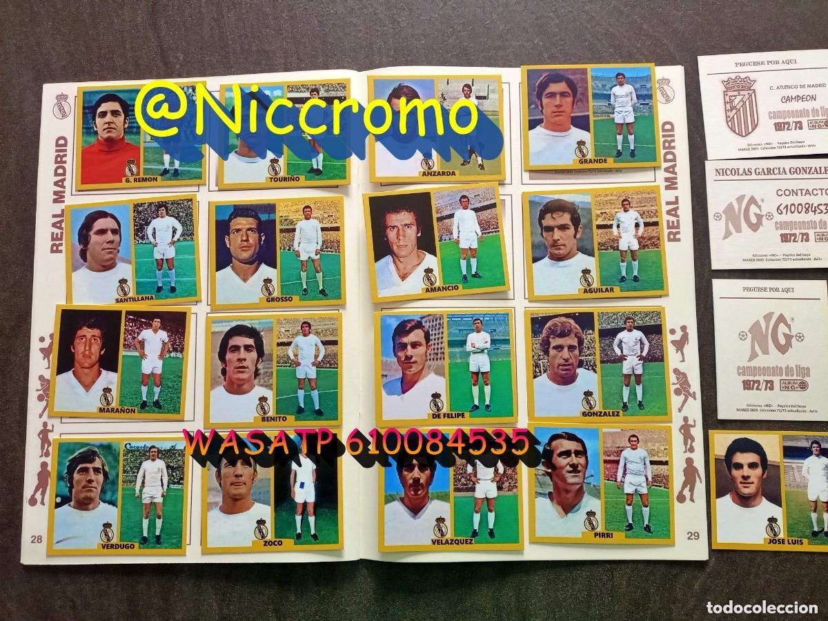 Cromos de Futebol: 17 jugadores del Real Madrid LIGA DE FUTBOL 72 73 cromos editados por Niccromo