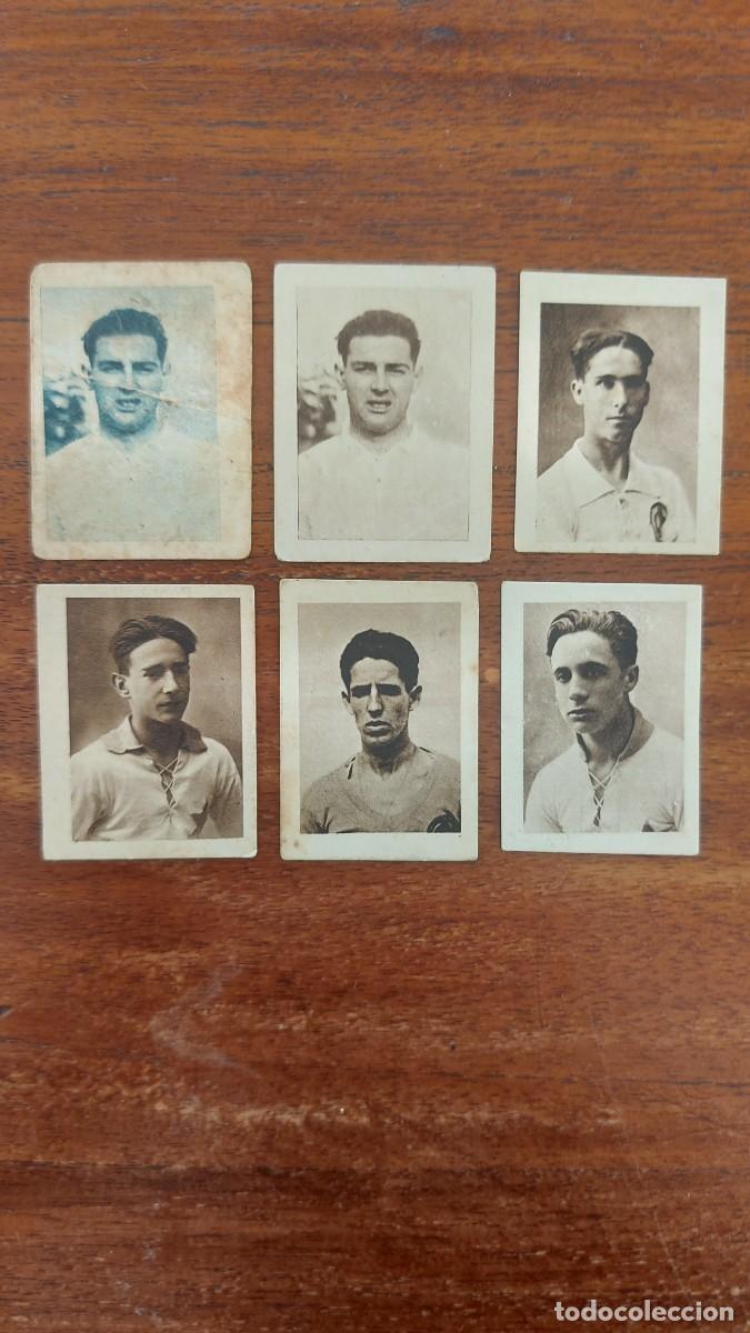 Fu&szlig;ball-Sticker: RACING DE SANTANDER - 6 CROMOS DIFERENTES - FOOT-BALL PAPEL FUMAR MI PAPEL 1928/29 buen estado