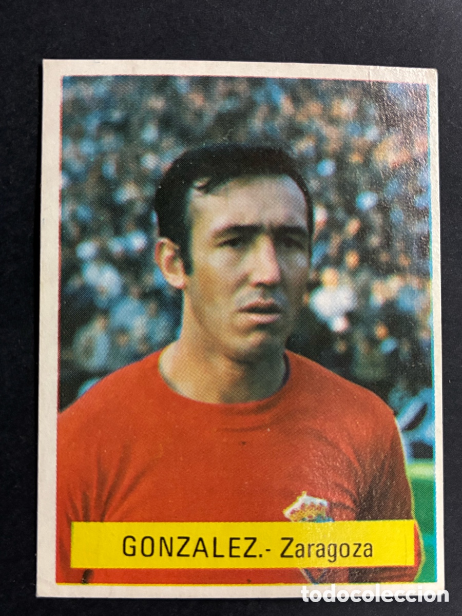 Cromos de f&uacute;tbol: CROMO FUTBOL SIN PEGAR GONZALEZ R ZARAGOZA LIGA 75-76 EDITORIAL FINI