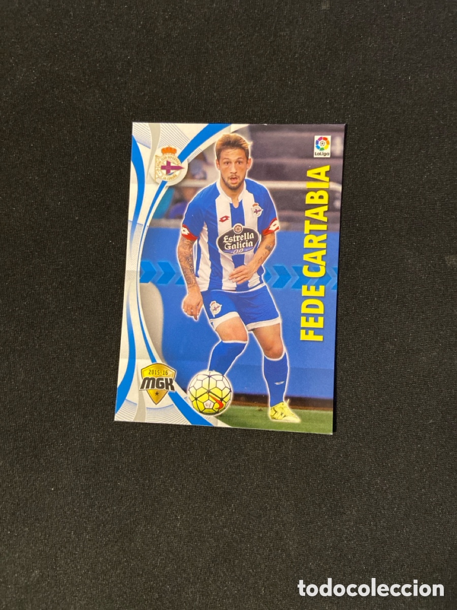 Fu&szlig;ball-Sticker: FEDE CARTABIA 152 (DEPORTIVO CORU&Ntilde;A) PANINI MEGACRACKS 2015-2016 15 16 CROMO CARTA M-2