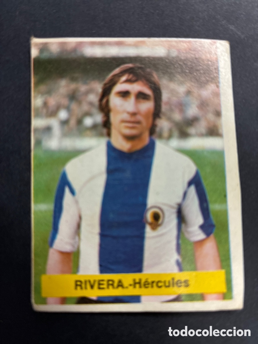 Cromos de f&uacute;tbol: CROMO FUTBOL SIN PEGAR RIVERA HERCULES LIGA 75-76 EDITORIAL FINI