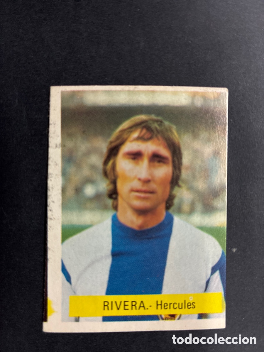 Cromos de f&uacute;tbol: CROMO FUTBOL SIN PEGAR RIVERA HERCULES LIGA 75-76 EDITORIAL FINI