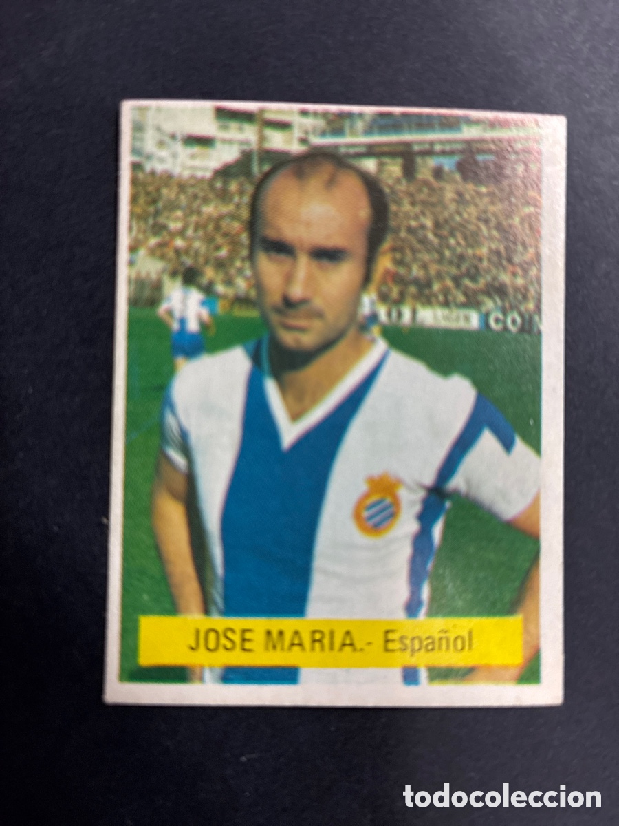 Cromos de f&uacute;tbol: CROMO FUTBOL SIN PEGAR JOSE MARIA R.C.D ESPA&Ntilde;OL LIGA 75-76 EDITORIAL FINI