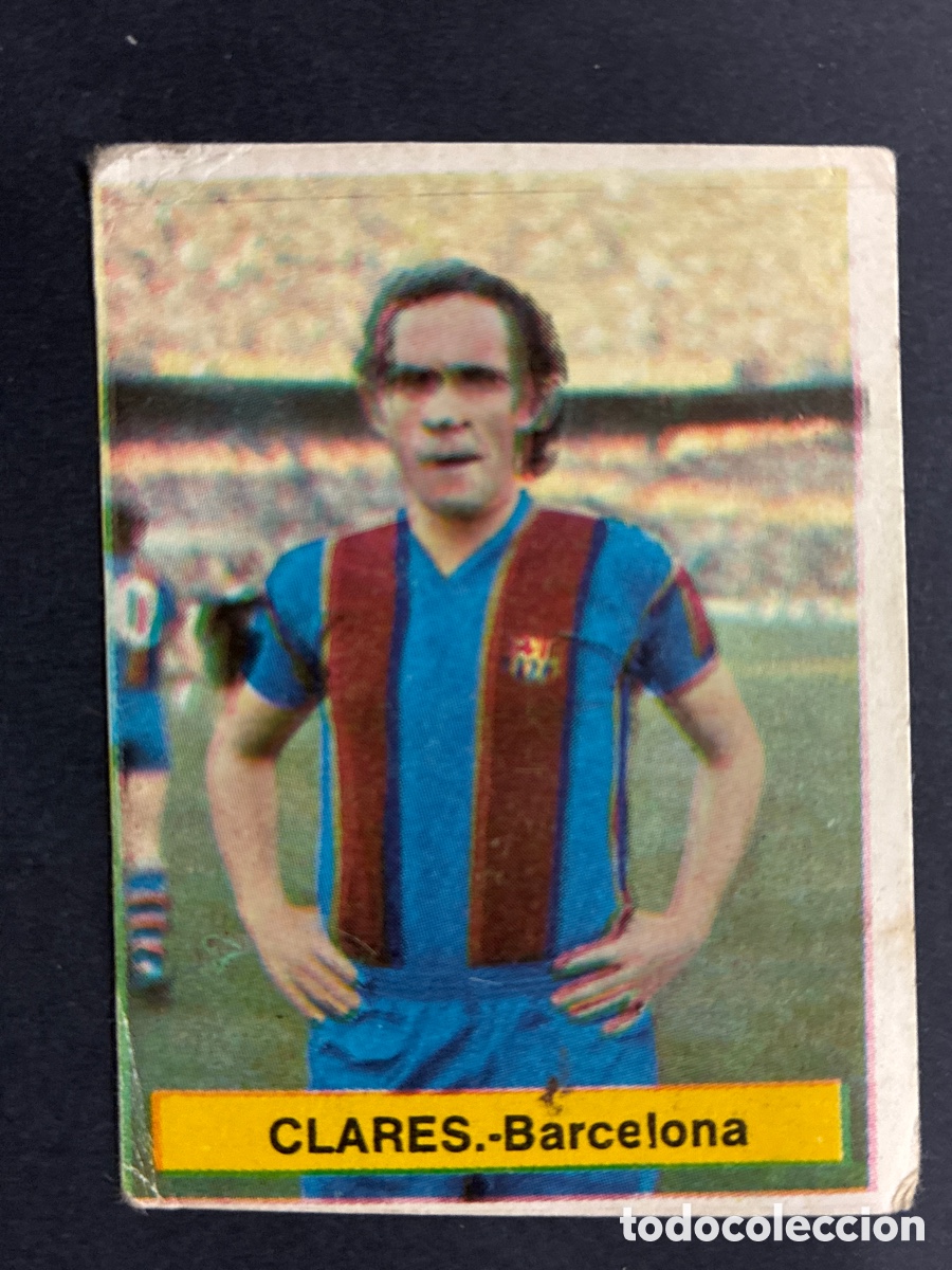 Cromos de f&uacute;tbol: CROMO FUTBOL SIN PEGAR CLARES BARCELONA LIGA 75-76 EDITORIAL FINI