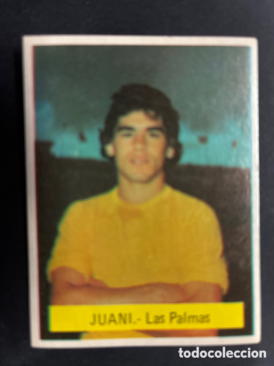 Cromos de f&uacute;tbol: CROMO FUTBOL SIN PEGAR JUANI LAS PALMAS LIGA 75-76 EDITORIAL FINI