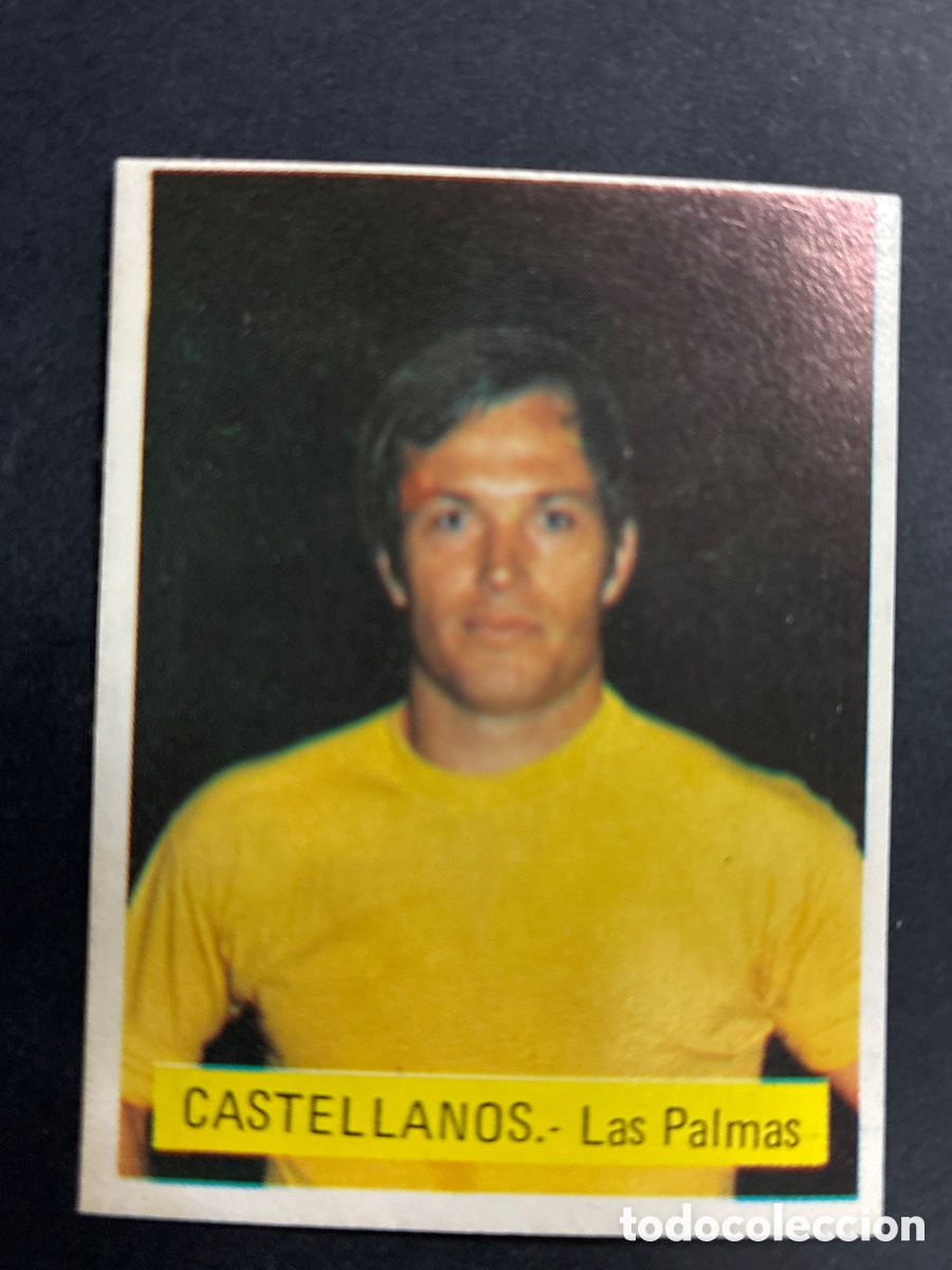 Cromos de f&uacute;tbol: CROMO FUTBOL SIN PEGAR CASTELLANOS LAS PALMAS LIGA 75-76 EDITORIAL FINI