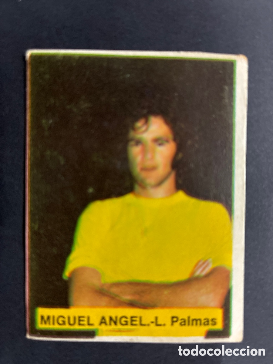 Fu&szlig;ball-Sticker: CROMO FUTBOL SIN PEGAR MIGUEL ANGEL LAS PALMAS LIGA 75-76 EDITORIAL FINI