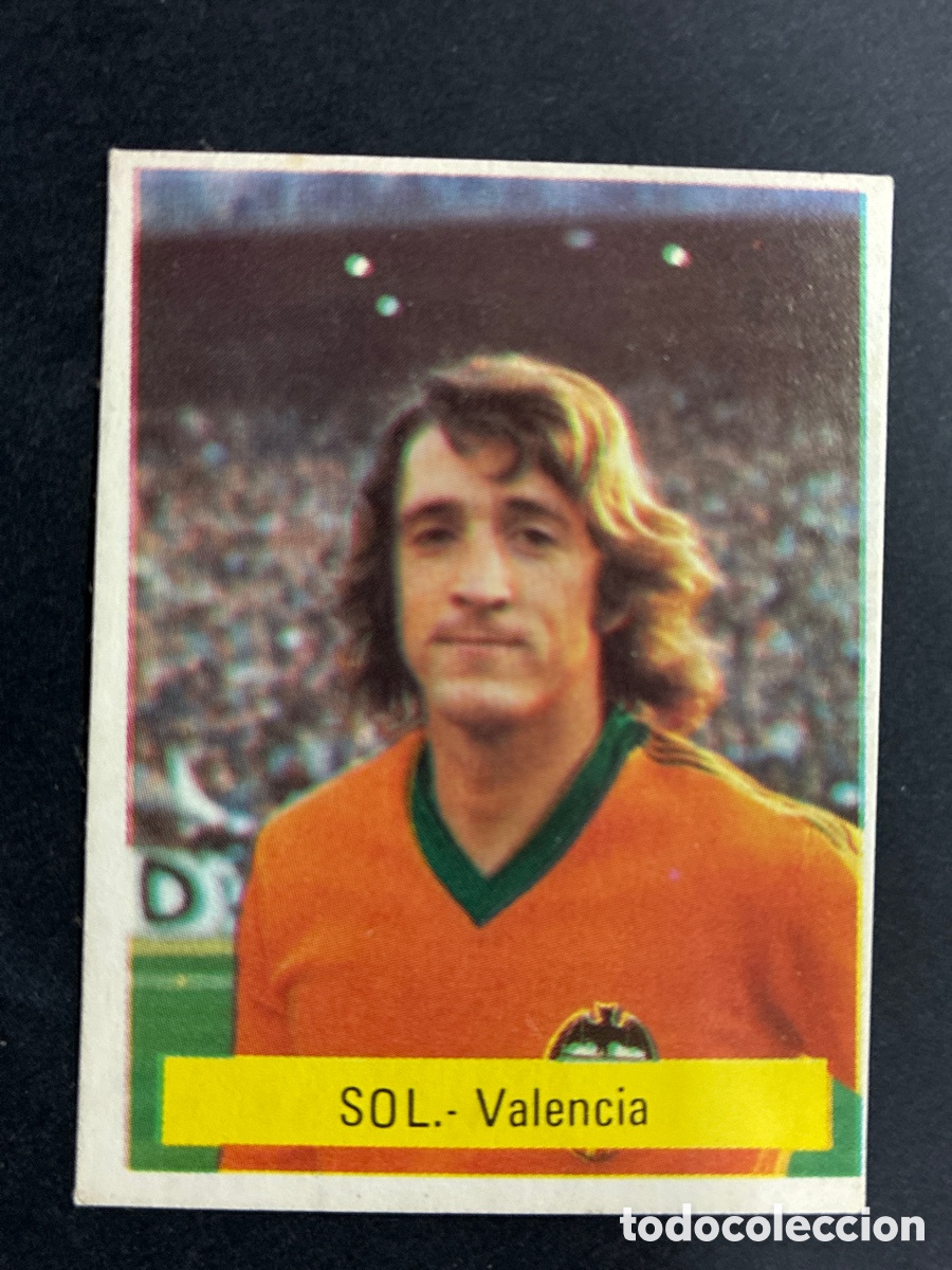 Fu&szlig;ball-Sticker: CROMO FUTBOL SIN PEGAR SOL VALENCIA LIGA 75-76 EDITORIAL FINI
