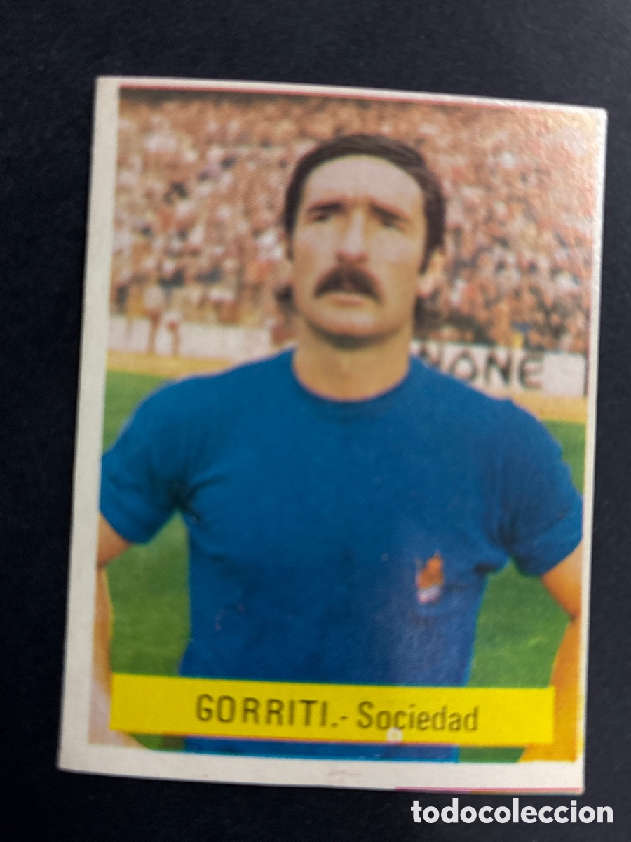 Fu&szlig;ball-Sticker: CROMO FUTBOL SIN PEGAR GORRITI R. SOCIEDAD LIGA 75-76 EDITORIAL FINI