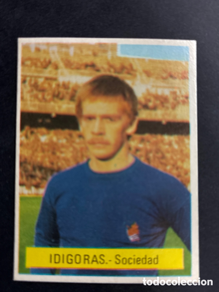 Fu&szlig;ball-Sticker: CROMO FUTBOL SIN PEGAR IDIGORAS R. SOCIEDAD LIGA 75-76 EDITORIAL FINI