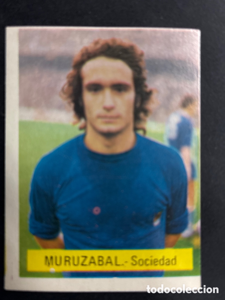 Fu&szlig;ball-Sticker: CROMO FUTBOL SIN PEGAR MURUZABAL R. SOCIEDAD LIGA 75-76 EDITORIAL FINI