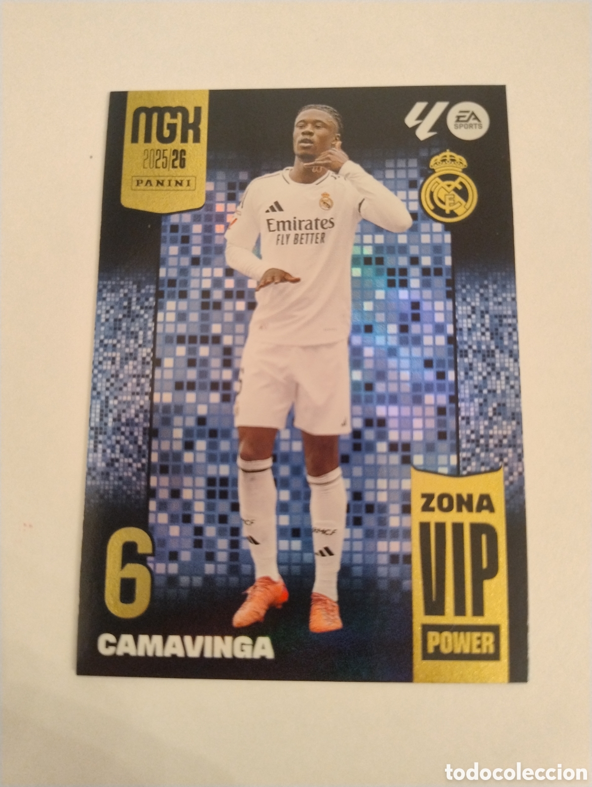 Cromos de Futebol: P 391 - Camavinga - Real Madrid - Megacracks 2025 - 2026 Zona VIP Power