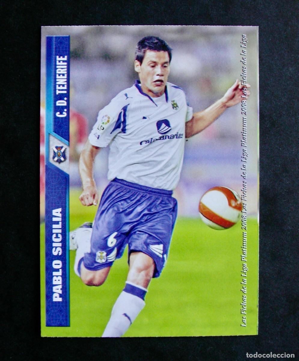 Fu&szlig;ball-Sticker: 881 PABLO SICILIA TENERIFE / EQUIPOS DE 2&ordf; DIVISI&Oacute;N / FICHAS DE LA LIGA 2007 2008 / MUNDICROMO