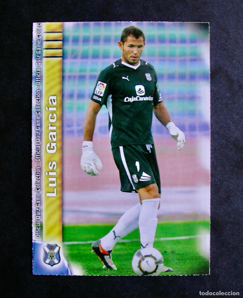 Cromos de F&uacute;tbol: 517 LUIS GARC&Iacute;A / TENERIFE / QUIZ GAME COLLECTION 2009 2010 09 10 / MUNDICROMO