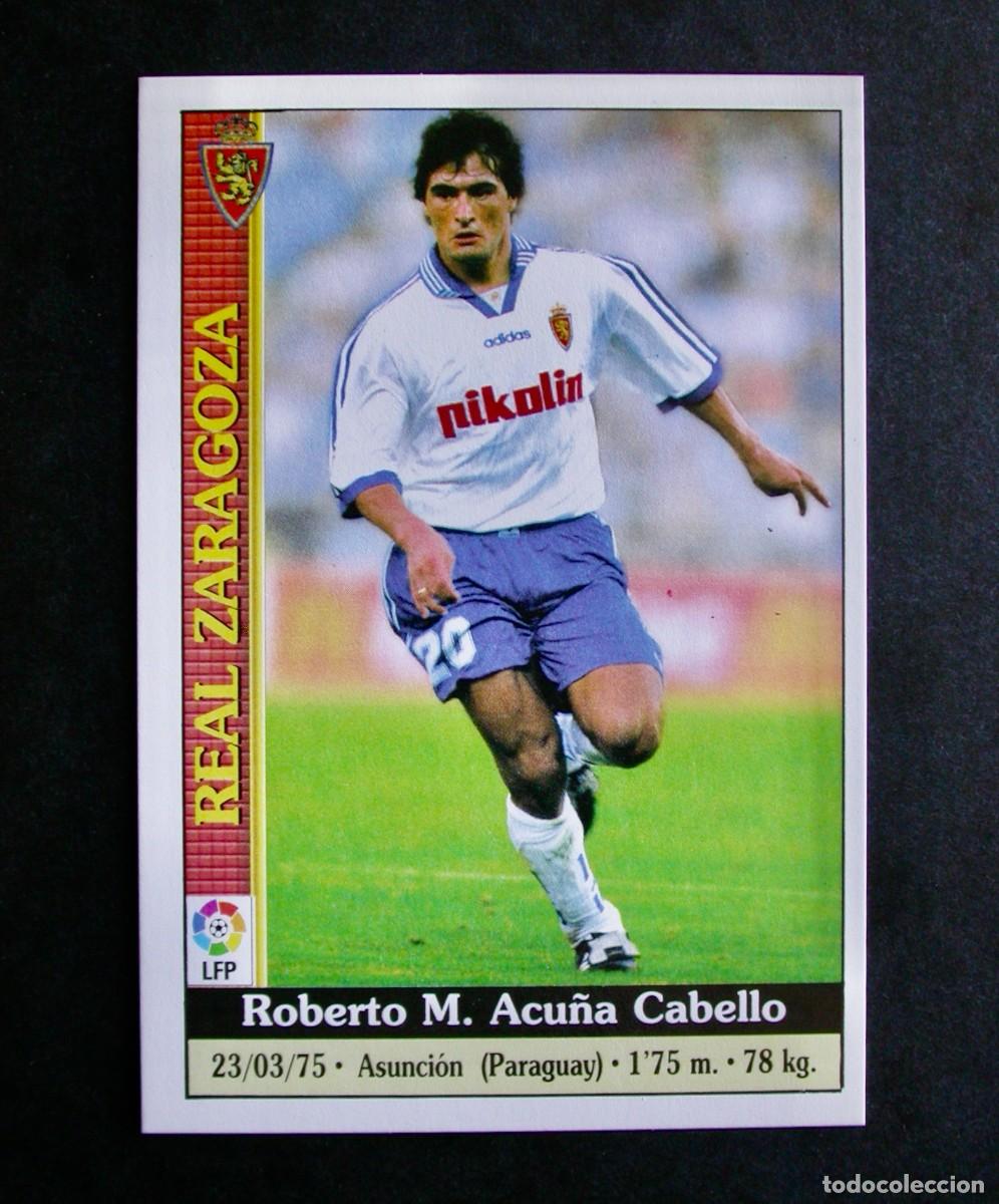 Cromos de F&uacute;tbol: N&ordm; 156 ACU&Ntilde;A DEL ZARAGOZA DE LAS FICHAS DE LA LIGA 99-00 1999-2000 DE MUNDICROMO