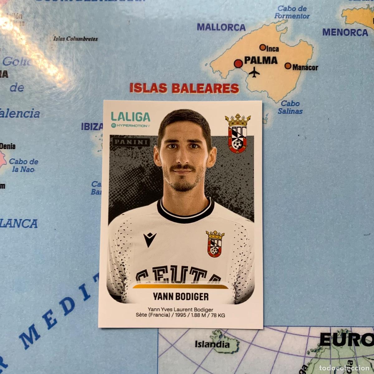 Cromos de f&uacute;tbol: Bodiger n&uacute;mero 124 del Ceuta cromo liga Hypermotion 25-26 2025-2026