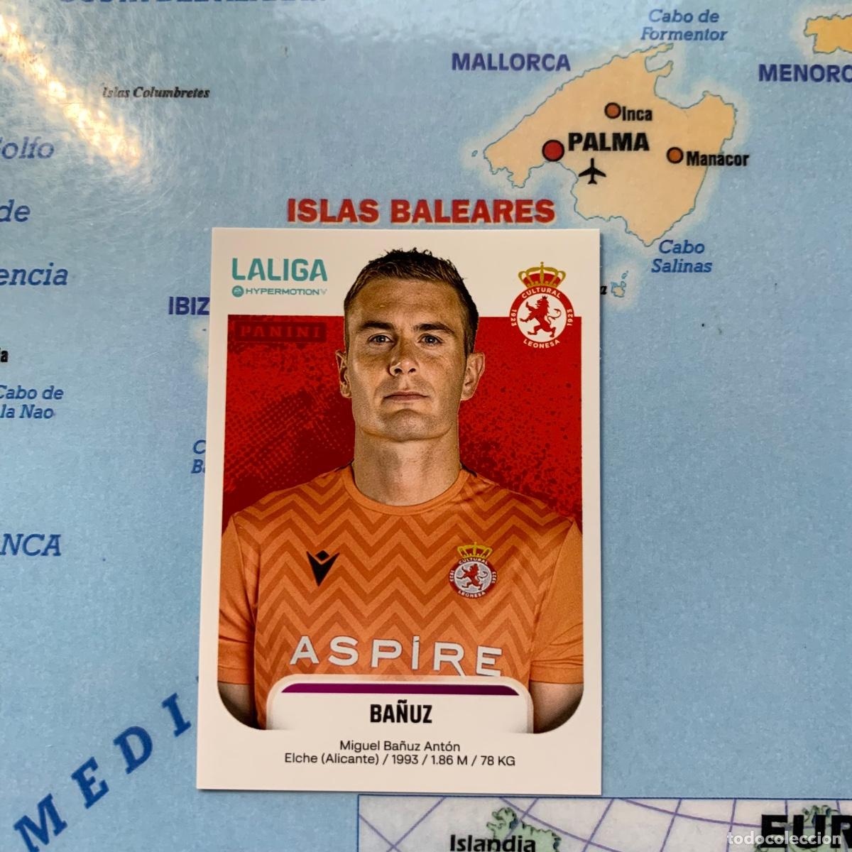 Cartes &agrave; collectionner de Football: Ba&ntilde;uz n&uacute;mero 157 de la cultural leonesa cromo liga Hypermotion 25-26 2025-2026
