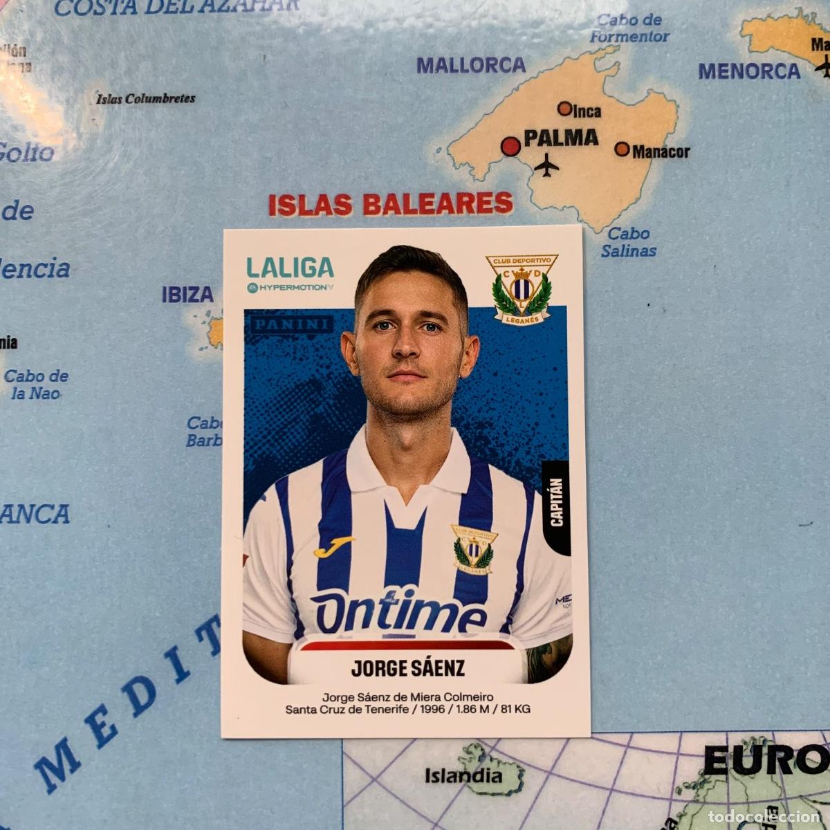 Cromos de f&uacute;tbol: Jorge S&aacute;enz n&uacute;mero 275 del Legan&eacute;s cromo liga Hypermotion 25-26 2025-2026