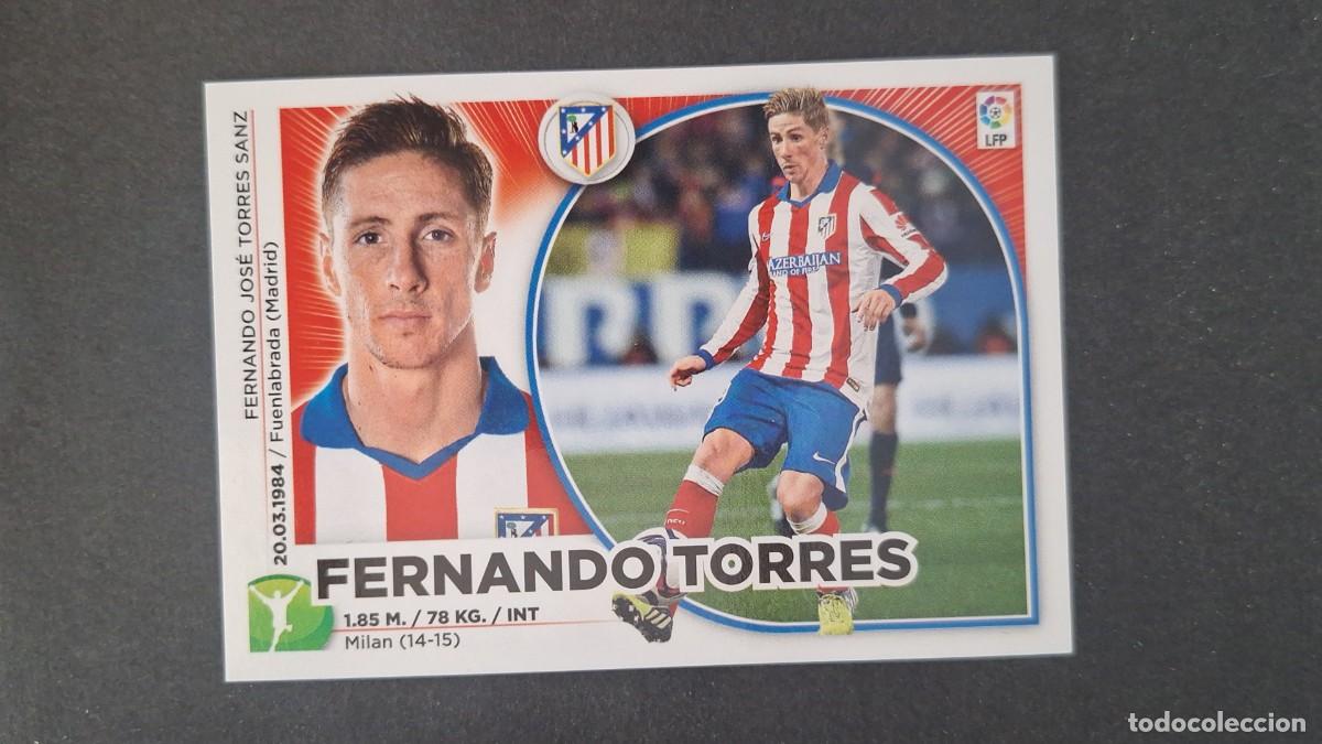 Figurine di Calcio: L2 FERNANDO TORRES ATLETICO DE MADRID AMPLIACION INVIERNO LIGA ESTE 2014 2015 NUNCA PEGADO SIN PEGAR