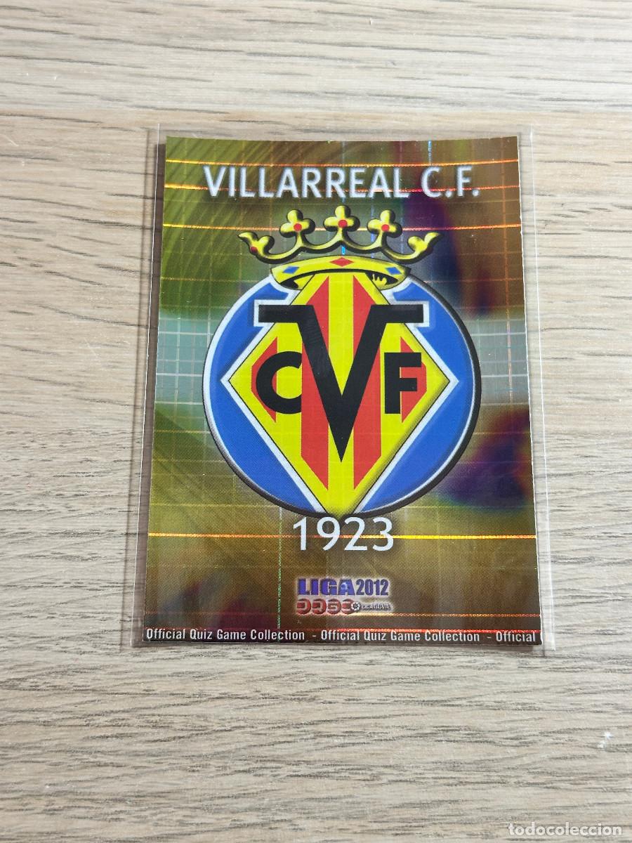 Cromos de F&uacute;tbol: 82 ESCUDO VILLARREAL BRILLO CUADROS MUNDICROMO 2012 LIGA 11 12