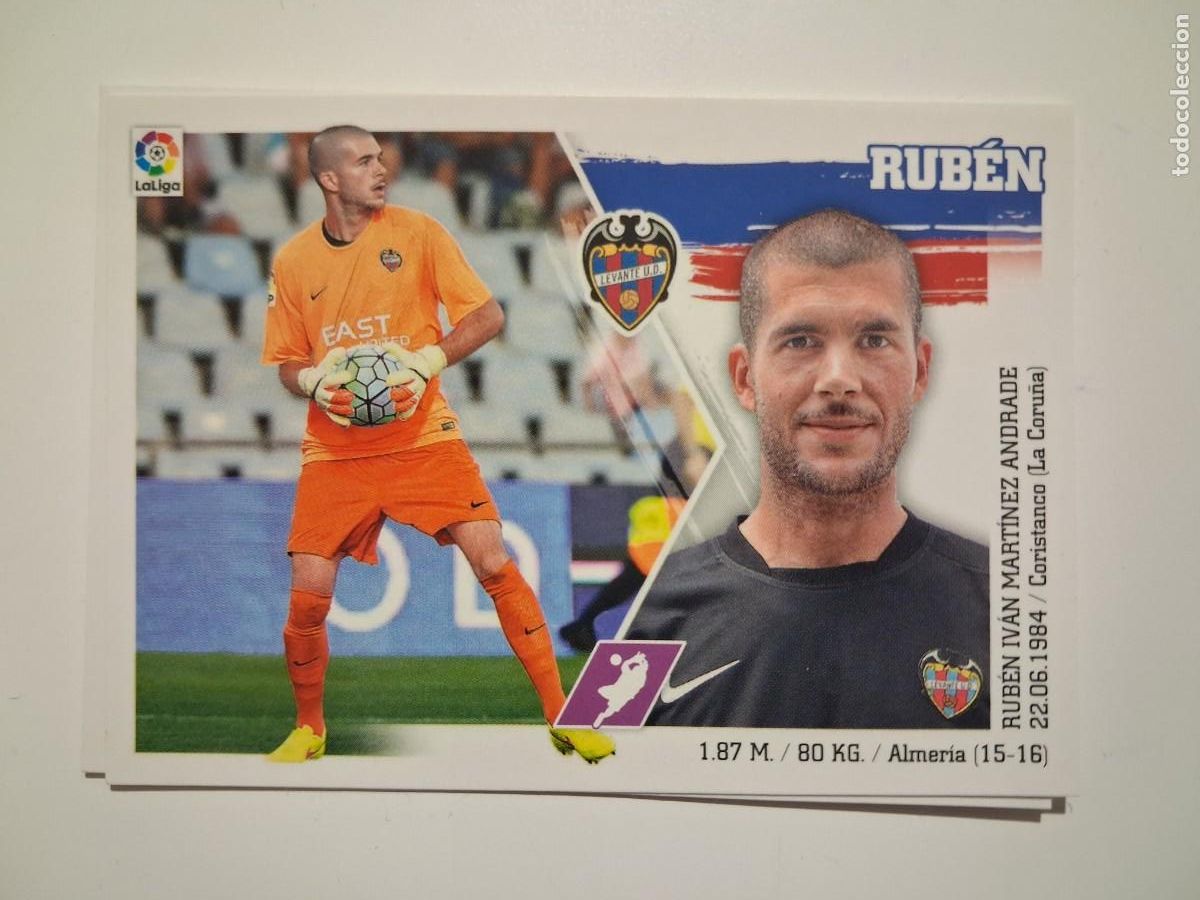 Figurine di Calcio: Liga 2015 2016 15/16 Ediciones Este Sin Pegar Levante UD 3 Ruben Segunda Edicion