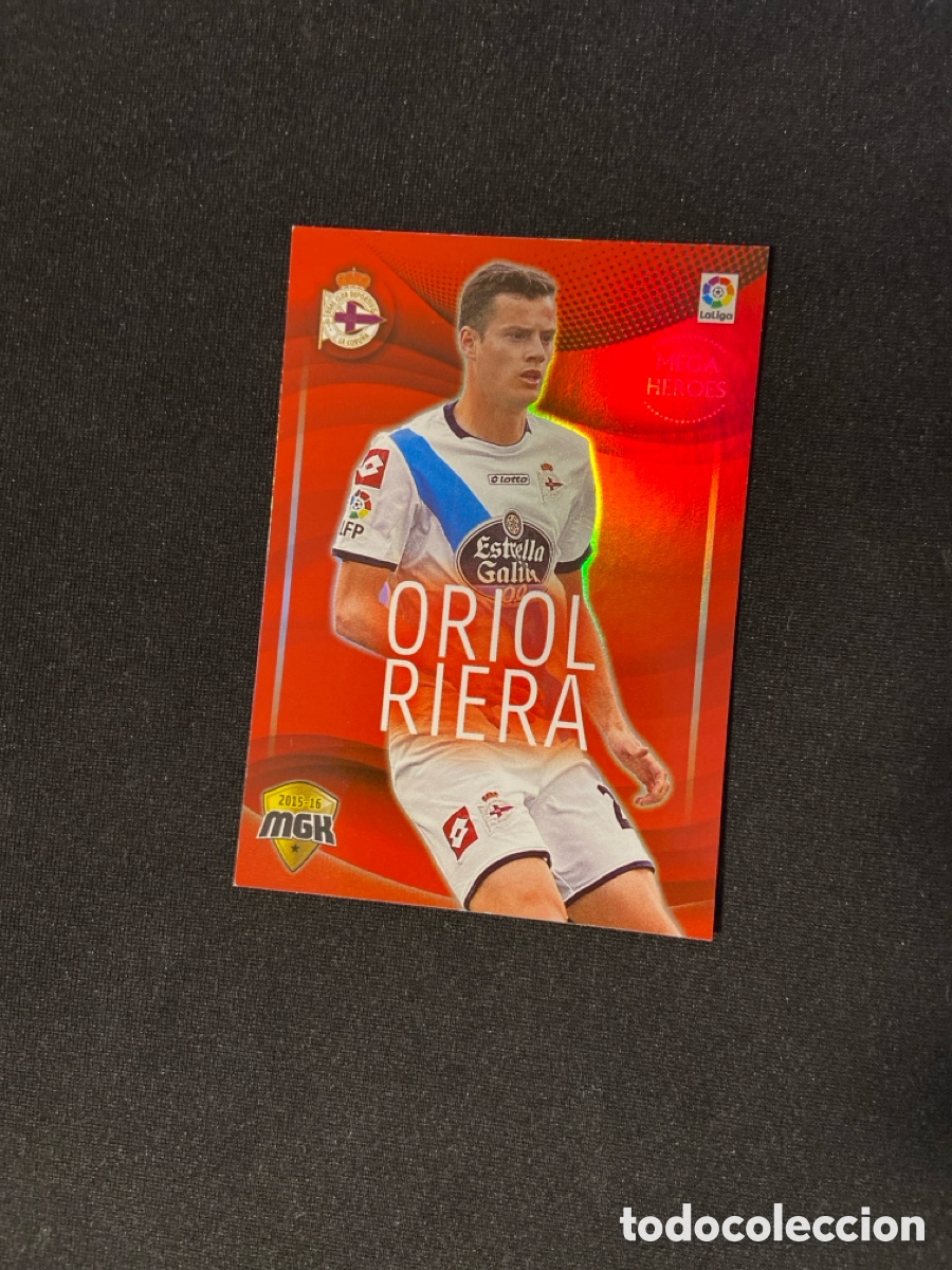 Figurine di Calcio: ORIOL RIERA 161 MEGA HEROES (DEPORTIVO CORU&Ntilde;A) PANINI MEGACRACKS 2015-2016 15 16 CROMO CARTA M-2