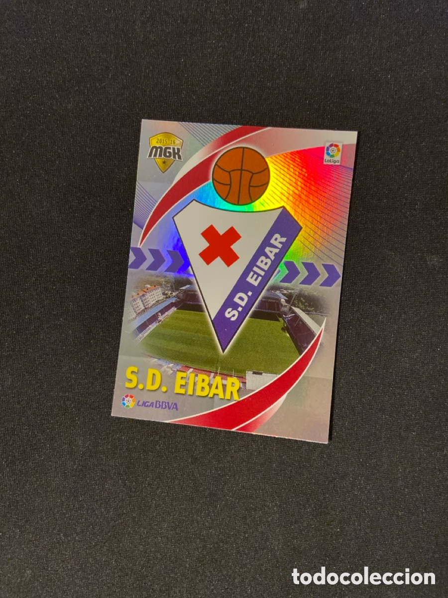 Figurine di Calcio: ESCUDO 163 (EIBAR) PANINI MEGACRACKS 2015-2016 15 16 CROMO CARTA M-2