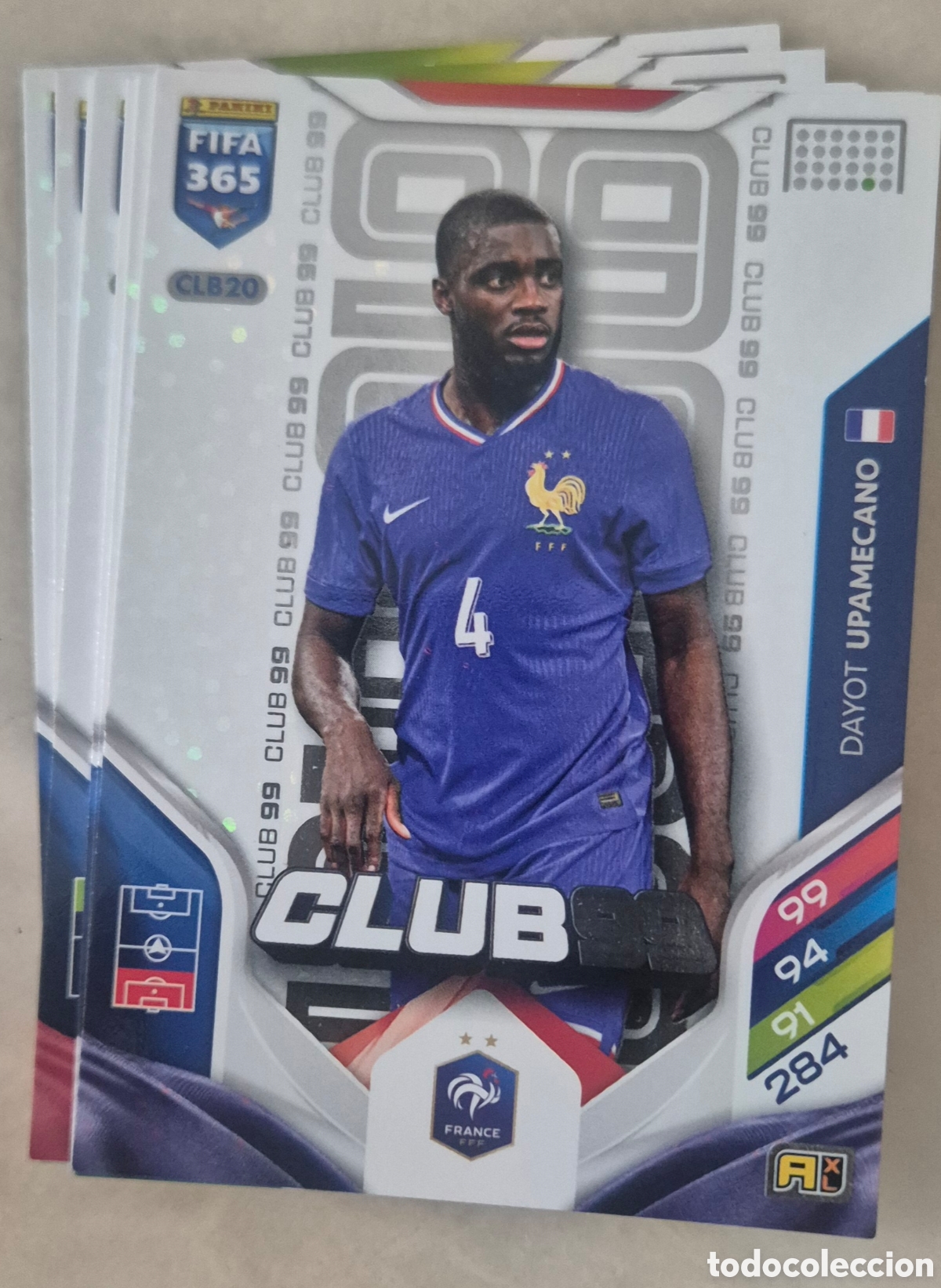 Cromos de F&uacute;tbol: CLB20 upamecano Francia club 99 fifa 365 2026
