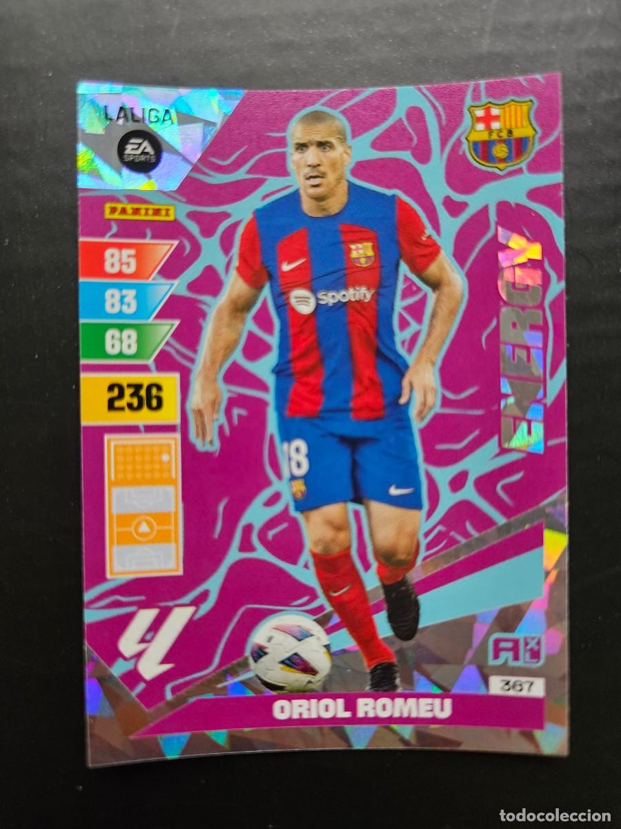 Cromos de Futebol: N&ordm; 367 ORIOL ROMEU BARCELONA ENERGY ADRENALYN XL 23 24 2023 2024