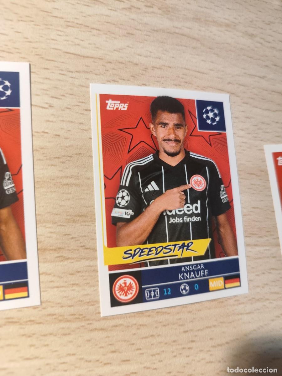 Cartes &agrave; collectionner de Football: 176 CHAMPIONS LEAGUE 25 26 ANSGAR KNAUFF EINTRACHT FRANKFURT STICKERS TOPPS 2025 2026