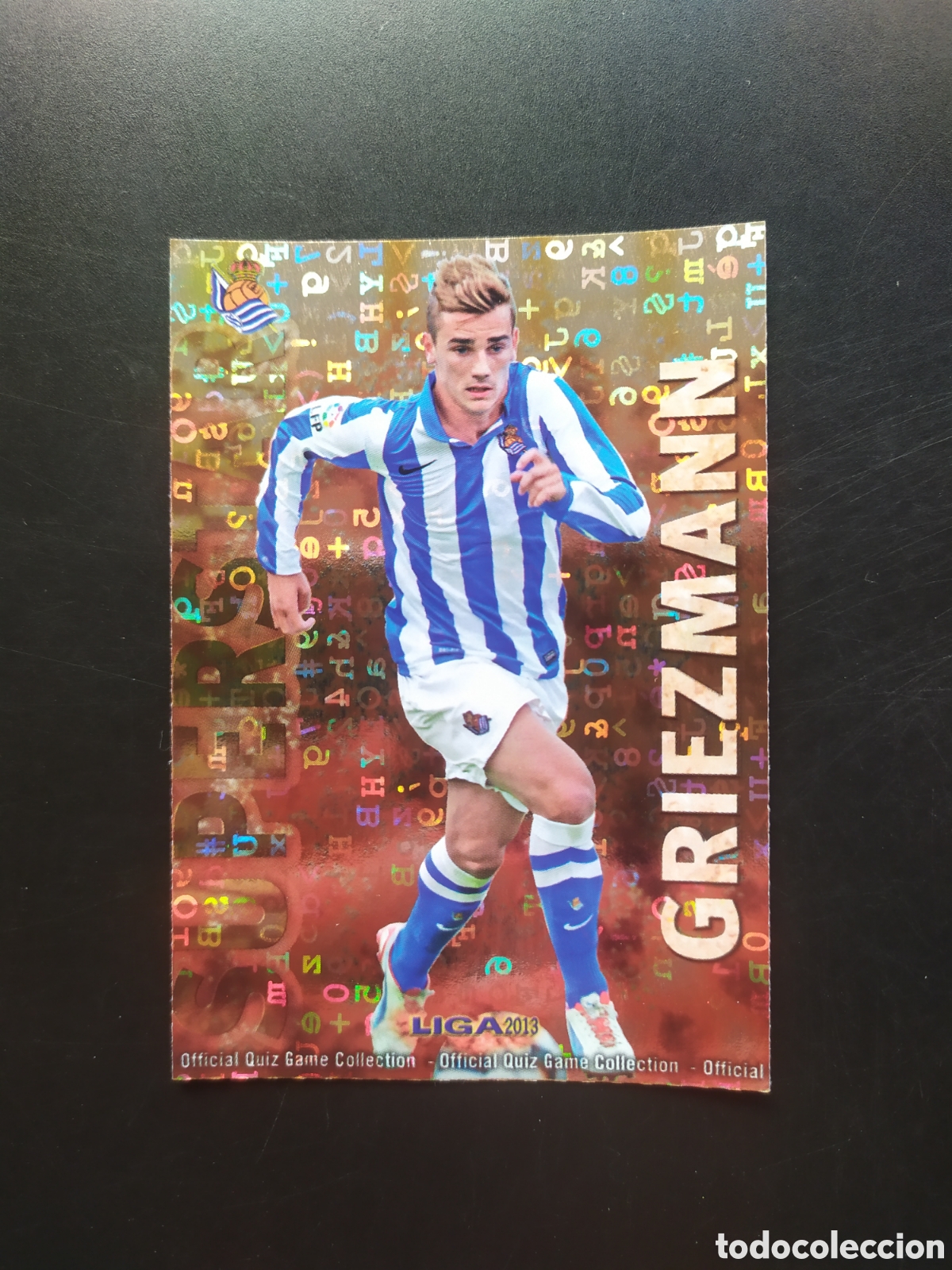 Cartes &agrave; collectionner de Football: Mundicromo fichas Liga 2012 2013 12 13 Griezmann superstar brillo letras n&deg; 321 Real Sociedad