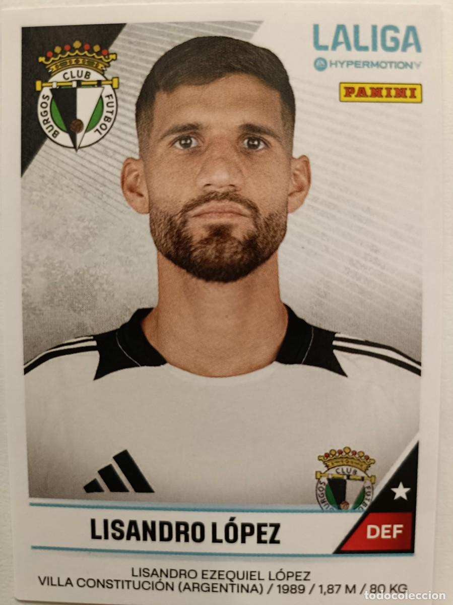 Cromos de f&uacute;tbol: #47A LISANDRO LOPEZ BURGOS C.F. LIGA HYPERMOTION 24/25 PANINI