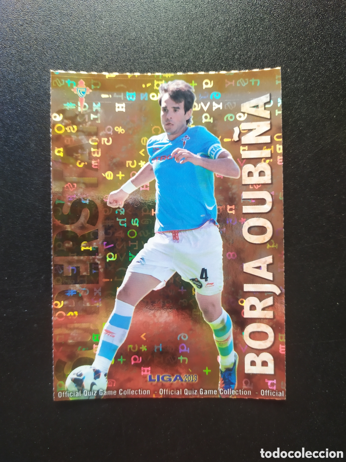 Cromos de F&uacute;tbol: Mundicromo fichas Liga 2012 2013 12 13 Borja Oubi&ntilde;a superstar brillo letras n&deg; 510 Celta Vigo